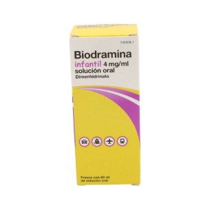 BIODRAMINA INFANTIL 4 MG/ML SOLUCION ORAL 1 FRASCO 60 ML