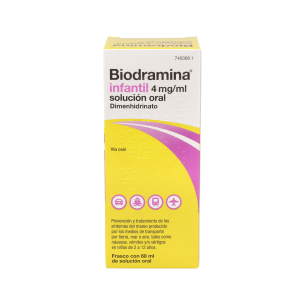 BIODRAMINA INFANTIL 4 MG/ML SOLUCION ORAL 1 FRASCO 60 ML 2