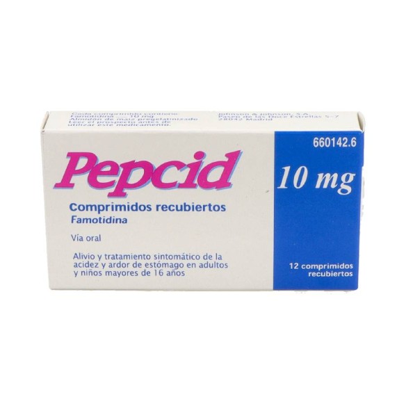 PEPCID 10 MG 12 COMPRIMIDOS RECUBIERTOS
