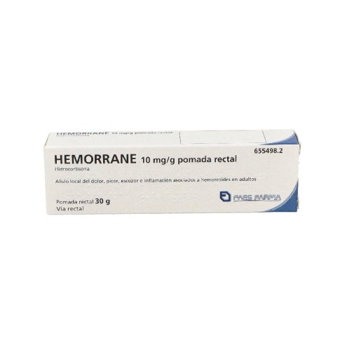HEMORRANE 10 mg/g POMADA RECTAL 1 TUBO 30 g