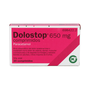 DOLOSTOP 650 MG 20 COMPRIMIDOS 2