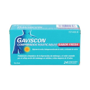 GAVISCON 24 COMPRIMIDOS MASTICABLES (SABOR FRESA)