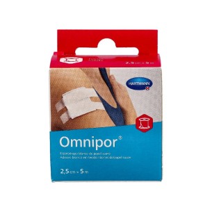 ESPARADRAPO HIPOALERGICO OMNIPOR DE PAPEL 5 M X