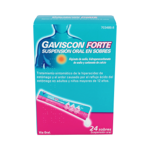 GAVISCON FORTE 24 SOBRES SUSPENSION ORAL 10 ML 2