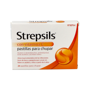 STREPSILS CON VITAMINA C 24 PASTILLAS PARA CHUPAR 2