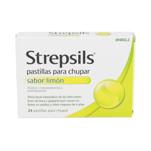 STREPSILS 24 PASTILLAS PARA CHUPAR (SABOR LIMON) 2