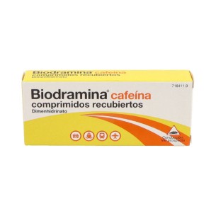 BIODRAMINA CAFEINA 4 COMPRIMIDOS RECUBIERTOS