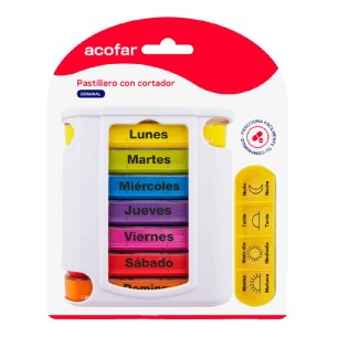 ACOFAR PASTILLERO SEMANAL CON CORTADOR