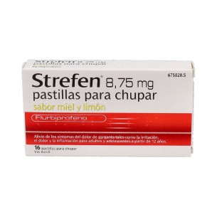 STREFEN 8,75 MG 16 PASTILLAS PARA CHUPAR (SABOR MIEL Y...