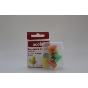 TAPONES OIDOS ESPUMA ACOFAR 6 U 2