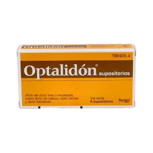 OPTALIDON 500 mg/75 mg 6 SUPOSITORIOS