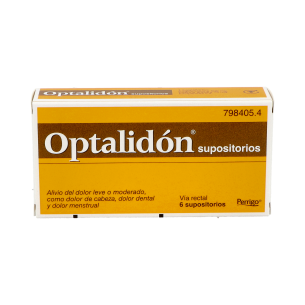 OPTALIDON 500 mg/75 mg 6 SUPOSITORIOS 2