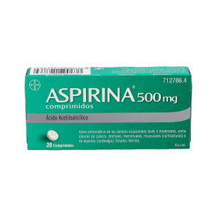 ASPIRINA 500 MG 20 COMPRIMIDOS 2