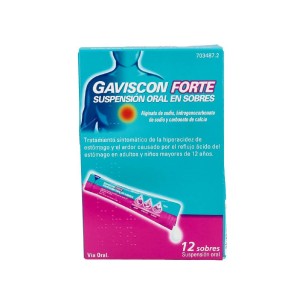 GAVISCON FORTE 12 SOBRES SUSPENSION ORAL 10 ML