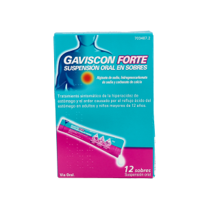 GAVISCON FORTE 12 SOBRES SUSPENSION ORAL 10 ML 2