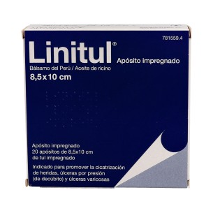 LINITUL CICATRIZANTE 20 APOSITOS IMPREGNADOS 8,5 x 10 cm 2