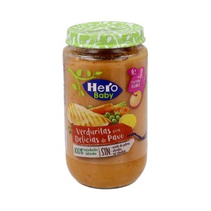 HERO BABY VERDURITAS CON DELICIAS DE PAVO 1 TARRO 235 G