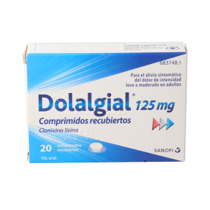 DOLALGIAL CLONIXINO LISINA 125 MG 20 COMPRIMIDOS RECUBIERTOS 2
