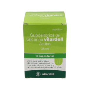 SUPOSITORIOS DE GLICERINA VILARDELL ADULTOS 3 g 18...