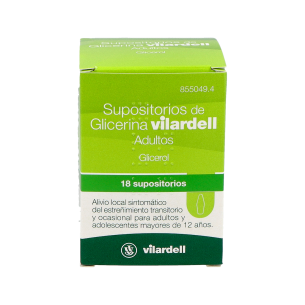 SUPOSITORIOS DE GLICERINA VILARDELL ADULTOS 3 g 18... 2