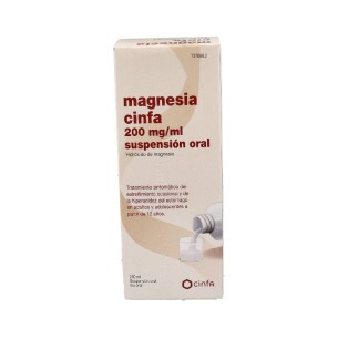 MAGNESIA CINFA 200 MG/ML SUSPENSION ORAL 1 FRASCO 260 ML