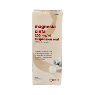 MAGNESIA CINFA 200 MG/ML SUSPENSION ORAL 1 FRASCO 260 ML 2