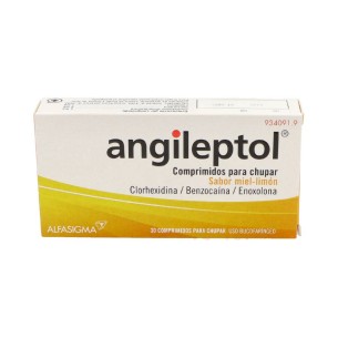 ANGILEPTOL 30 COMPRIMIDOS PARA CHUPAR (SABOR MIEL-LIMON)