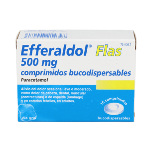 EFFERALDOL FLAS 500 MG 16 COMPRIMIDOS BUCODISPERSABLES 2