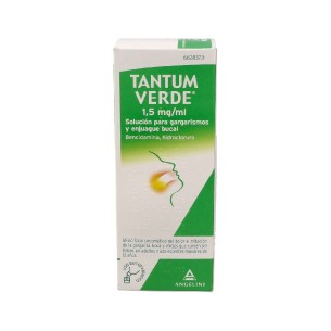 TANTUM VERDE 1,5 mg/ml SOLUCION PARA GARGARISMOS Y...