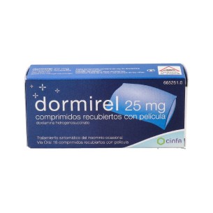 DORMIREL FORTE 25 mg 16 COMPRIMIDOS RECUBIERTOS