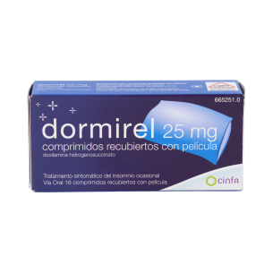 DORMIREL FORTE 25 mg 16 COMPRIMIDOS RECUBIERTOS 2