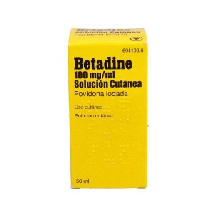 BETADINE 100 MG/ML SOLUCION CUTANEA 1 FRASCO 50 ML
