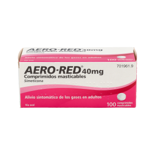 AERO RED 40 MG 100 COMPRIMIDOS MASTICABLES 2