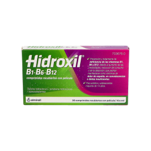 HIDROXIL B1-B6-B12 30 COMPRIMIDOS RECUBIERTOS 2