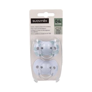 SUAVINEX CHUPETE SILICONA FISIOLOGICO 0-6 M 2 UNIDADES
