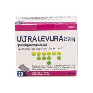 ULTRA-LEVURA 250 mg 20 SOBRES POLVO PARA SUSPENSION ORAL