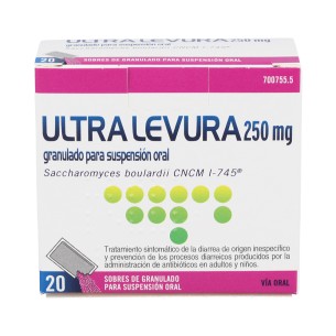 ULTRA-LEVURA 250 mg 20 SOBRES POLVO PARA SUSPENSION ORAL 2