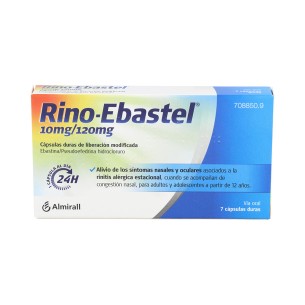 RINO-EBASTEL 10 mg/120 mg 7 CAPSULAS LIBERACION MODIFICADA 2