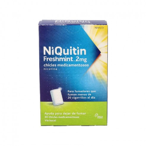 NIQUITIN MINT 2 mg 30 CHICLES...