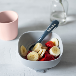 BEABA BOL SILICONA CON VENTOSA GRIS 2