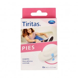 TIRITAS PIES JUANETES 54.5X 32.5 MM 6 U
