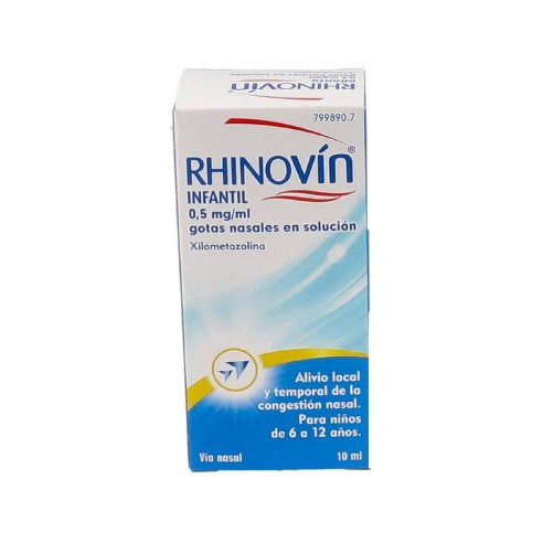 RHINOVIN KIDS 0,5 mg/ml GOTAS NASALES...