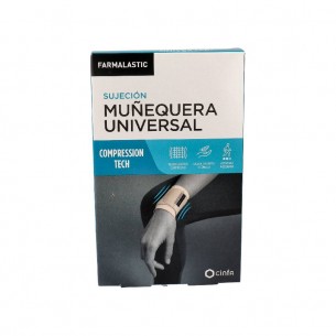 MUÑEQUERA UNIVERSAL FARMALASTIC VELCRO BEIGE T- PEQ