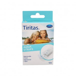 TIRITAS AQUA STRIPS APOSITO ADHESIVO 12 U