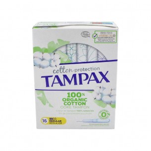 TAMPAX COTTON PROTECTION REGULAR 16 U