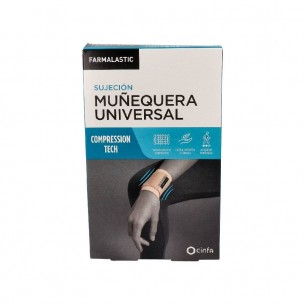 MUÑEQUERA UNIVERSAL FARMALASTIC VELCRO BEIGE T- GD